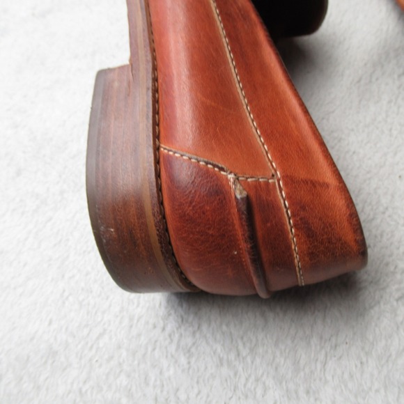 Kinney Loafers Shoes Men 10 D Brown Leather Penny Moc Toe Saddle Brazil Made VTG main image 8